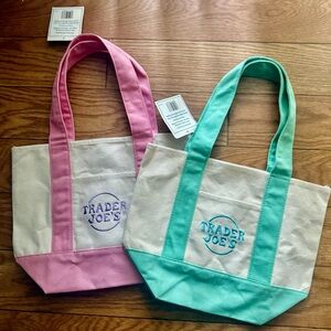 Trader Joe’s Mini Canvas Tote Bag Set